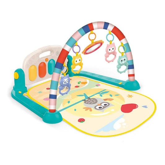 Double Layered Baby Crawling Fitness Play Mat With Light And Music