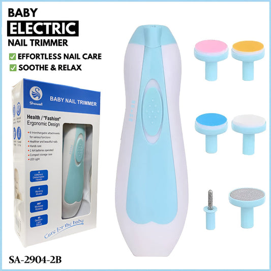 6-in-1 Safe and Efficient Multi-Functional Ergonomic Mini Electric Baby Nail Trimmer